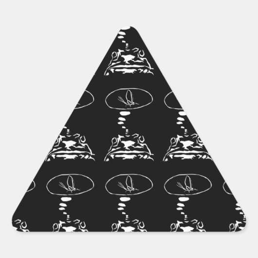 Sci-Fi smart animals "Hungry Frog Dreams" Sticker (Voorkant)