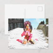 Sci Fi Snow Punk Briefkaart (Voorkant / Achterkant)