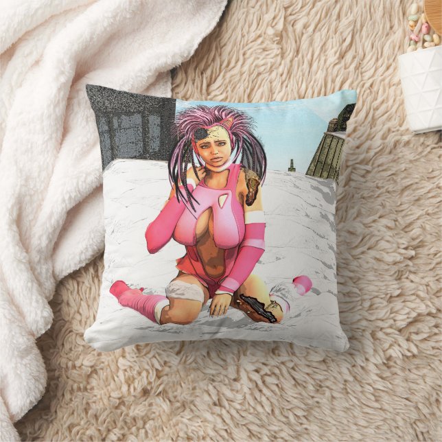 Sci Fi Snow Punk Kussen (Deken)