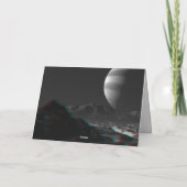 Sci-Fi Space 3D Anaglyph Verjaardag Kaart (Achterkant)