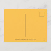 SCI FI SPACE HEKS & KOMEET KAT KLEURRIJKE HALLOWEE FEESTDAGENKAART (Achterkant)