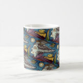 SCI FI SPACE HEKS & KOMEET KAT KLEURRIJKE HALLOWEE KOFFIEMOK (Center)