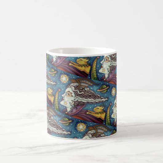 SCI FI SPACE HEKS & KOMEET KAT KLEURRIJKE HALLOWEE KOFFIEMOK (Center)