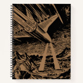 Sci-Fi Space Rocket Bullet Journal Notitieboek (Voorkant)