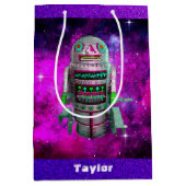 Sci Fi speelgoed Robot paarse Galaxy aangepaste na Medium Cadeauzakje (Voorkant)