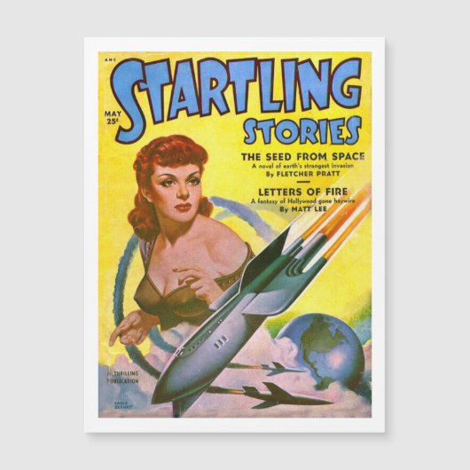  Sci Fi Startling Startling Stories Briefkaart (Voorkant)
