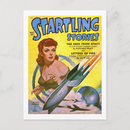  Sci Fi Startling Startling Stories Briefkaart (Voorkant)