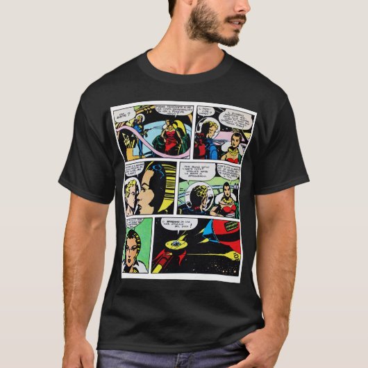 Sci-Fi strip T Shirt (Voorkant)