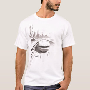Sci-Fi T-shirt dat het universum doorkruist 02 F F