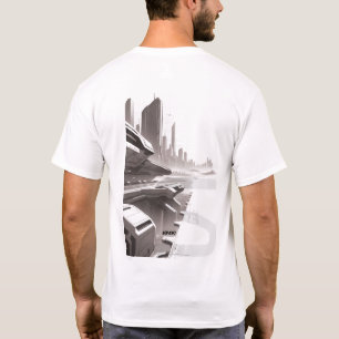 Sci-Fi T-shirt dat het universum doorkruist 02 uur