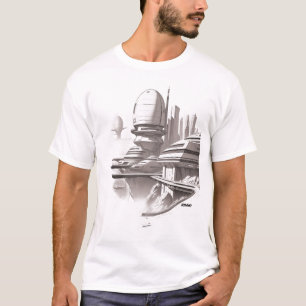 Sci-Fi T-shirt dat het universum doorkruist 03 A F
