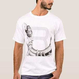 Sci-Fi T-shirt dat het universum doorkruist 03 G F