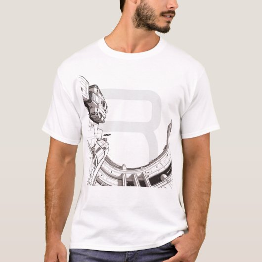 Sci-Fi T-shirt dat het universum doorkruist 03 G F (Voorkant)