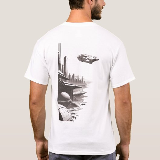 Sci-Fi T-shirt Het universum doorkruisen 01 B Teru (Achterkant)