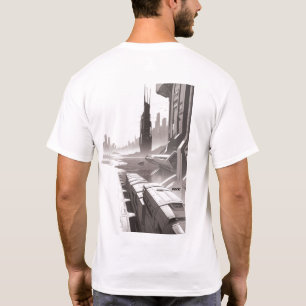 Sci-Fi T-shirt Het universum doorkruisen 01 I Back