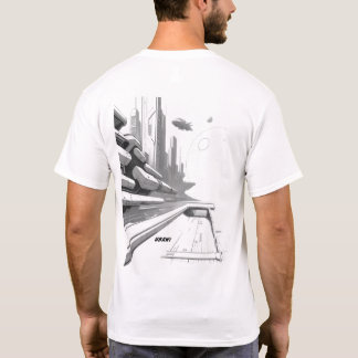 Sci-Fi T-shirt Het universum doorkruisen 01 J Teru