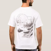 Sci-Fi T-shirt Het universum doorkruisen 03 B Teru (Achterkant)