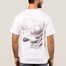 Sci-Fi T-shirt Het universum doorkruisen 03 B Teru