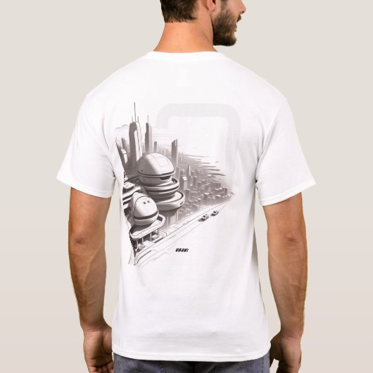 Sci-Fi T-shirt Het universum doorkruisen 03 D Teru (Achterkant)