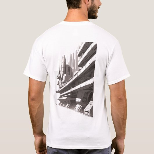 Sci-Fi T-shirt Het universum doorkruisen 03 F Teru (Achterkant)