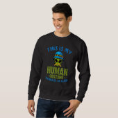 Sci Fi This Is My Human Costume Im Really Alien Al Trui (Voorkant volledig)