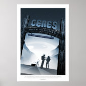Sci-Fi Travel Ad, Dwergplaneet Ceres Poster (Voorkant)