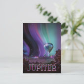 Sci-Fi Travel Ad, planeet Jupiter Briefkaart (Staand voorkant)