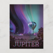 Sci-Fi Travel Ad, planeet Jupiter Briefkaart (Voorkant)