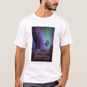 Sci-Fi Travel Ad, planeet Jupiter T-shirt (Voorkant)