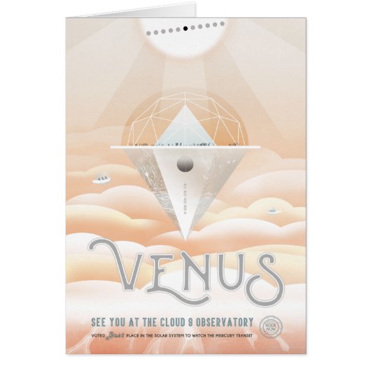 Sci-Fi Travel Ad, planeet Venus (Voorkant)