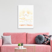 Sci-Fi Travel Ad, planeet Venus Canvas Afdruk (Insitu (Woonkamer))