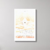 Sci-Fi Travel Ad, planeet Venus Canvas Afdruk (Voorkant)