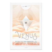 Sci-Fi Travel Ad, planeet Venus Foto Afdruk (Voorkant)