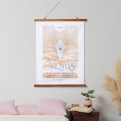 Sci-Fi Travel Ad, planeet Venus Hangend Wandkleed (Slaapkamer)