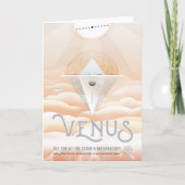 Sci-Fi Travel Ad, planeet Venus Kaart (Voorkant)
