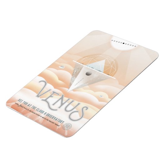 Sci-Fi Travel Ad, planeet Venus Magneet (Linkerzijde)