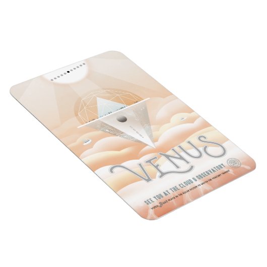 Sci-Fi Travel Ad, planeet Venus Magneet (Rechterzijde)