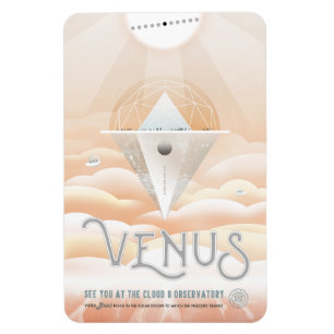 Sci-Fi Travel Ad, planeet Venus Magneet