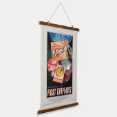 Sci-Fi Travel Ad, Planet 51 Pegasi B Hangend Wandkleed (Gebogen)