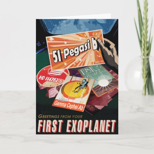 Sci-Fi Travel Ad, Planet 51 Pegasi b Kaart (Voorkant)