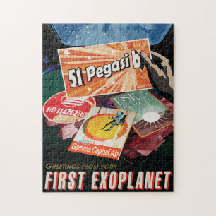 Sci-Fi Travel Ad, Planet 51 Pegasi b Legpuzzel