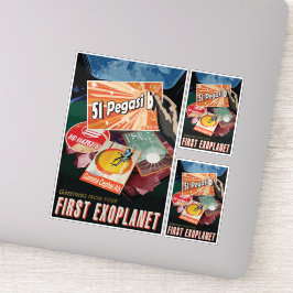 Sci-Fi Travel Ad, Planet 51 Pegasi b Sticker