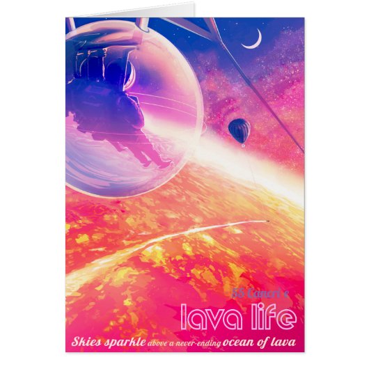 Sci-Fi Travel Ad, Planet 55 Cancri e (Voorkant)