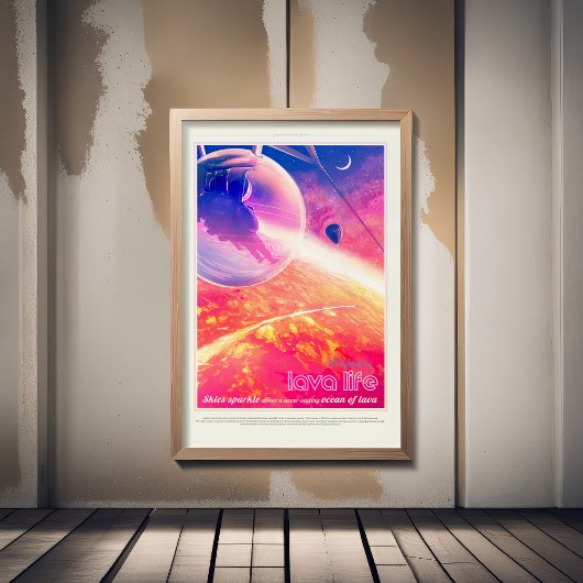 Sci-Fi Travel Ad, Planet 55 Cancri e Foto Afdruk