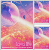 Sci-Fi Travel Ad, Planet 55 Cancri e Sticker (Voorkant)