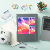 Sci-Fi Travel Ad, Planet 55 Cancri e Sticker (iPad Cover)