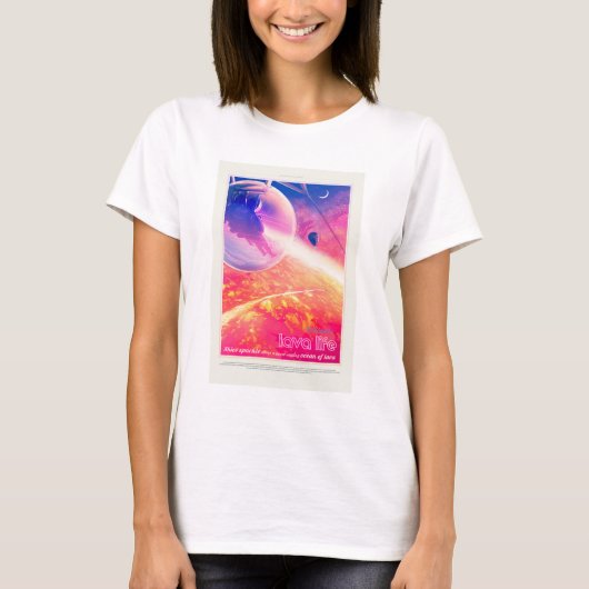 Sci-Fi Travel Ad, Planet 55 Cancri e T-shirt (Voorkant)