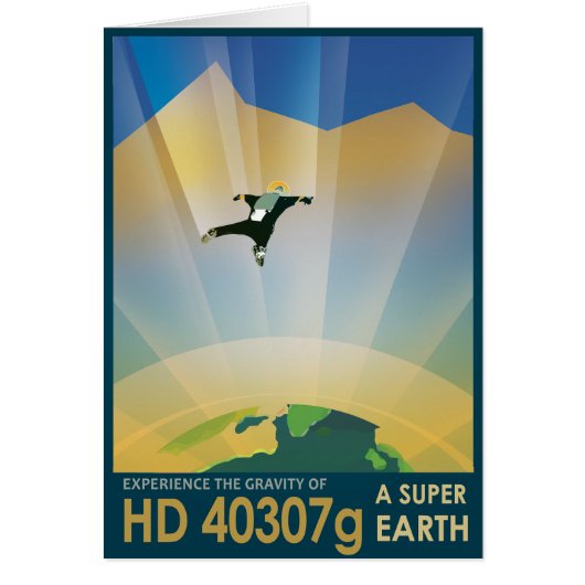 Sci-Fi Travel Ad, Planet HD 40307g (Voorkant)