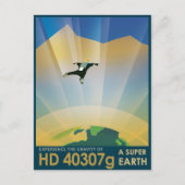 Sci-Fi Travel Ad, Planet HD 40307g Briefkaart (Voorkant)