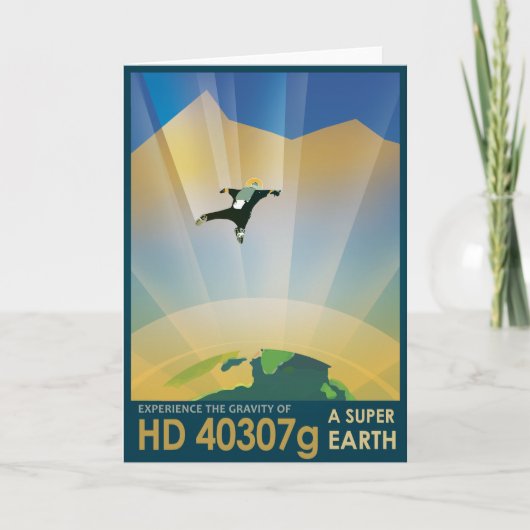 Sci-Fi Travel Ad, Planet HD 40307g Kaart (Voorkant)